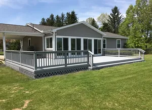 Composite backyard deck project